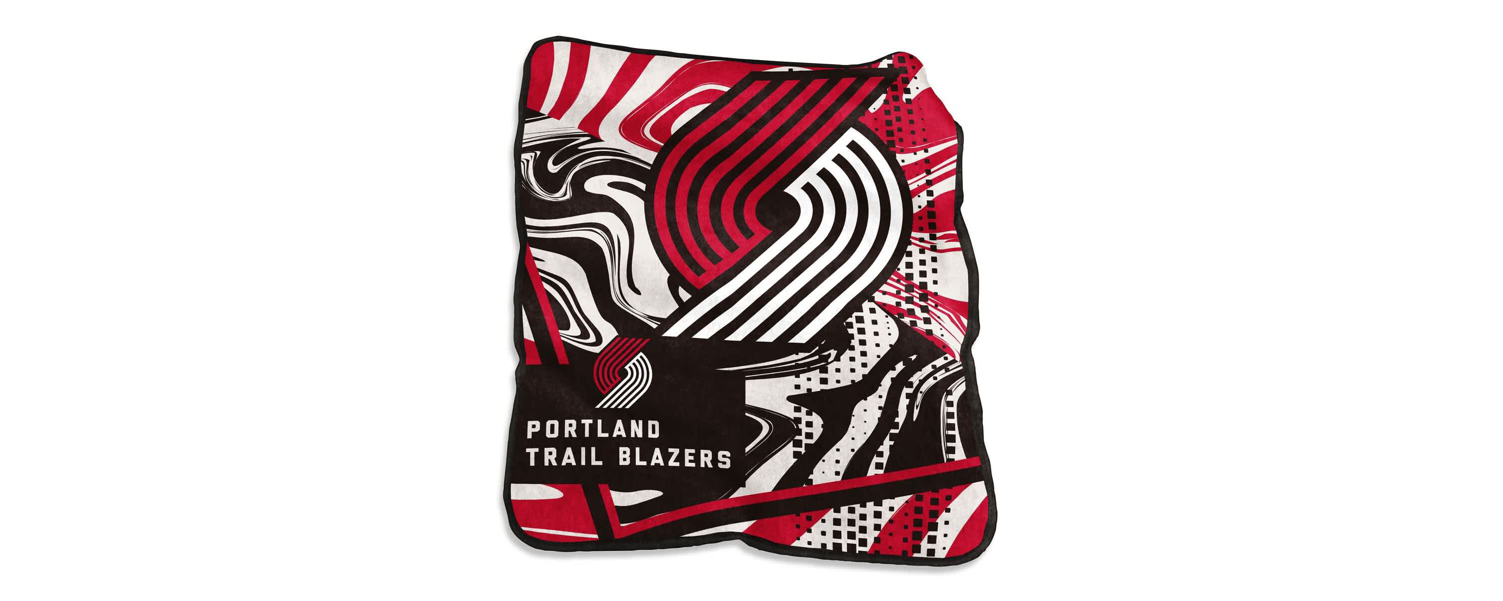 NBA Portland Trail Blazers 50" x 60" Swirl Raschel Throw Blanket