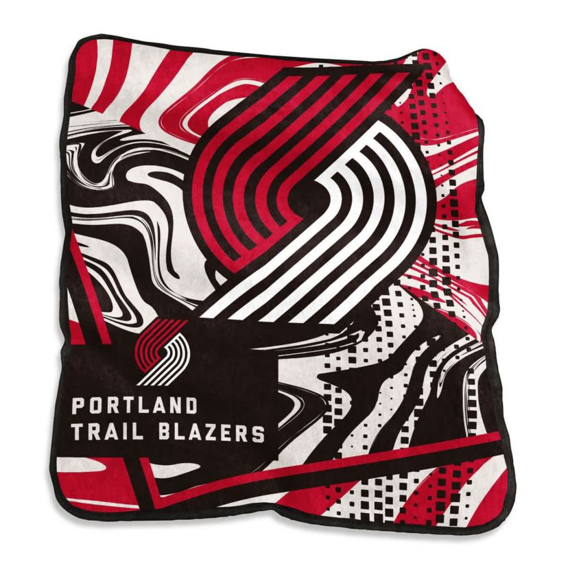 NBA Portland Trail Blazers 50" x 60" Swirl Raschel Throw Blanket