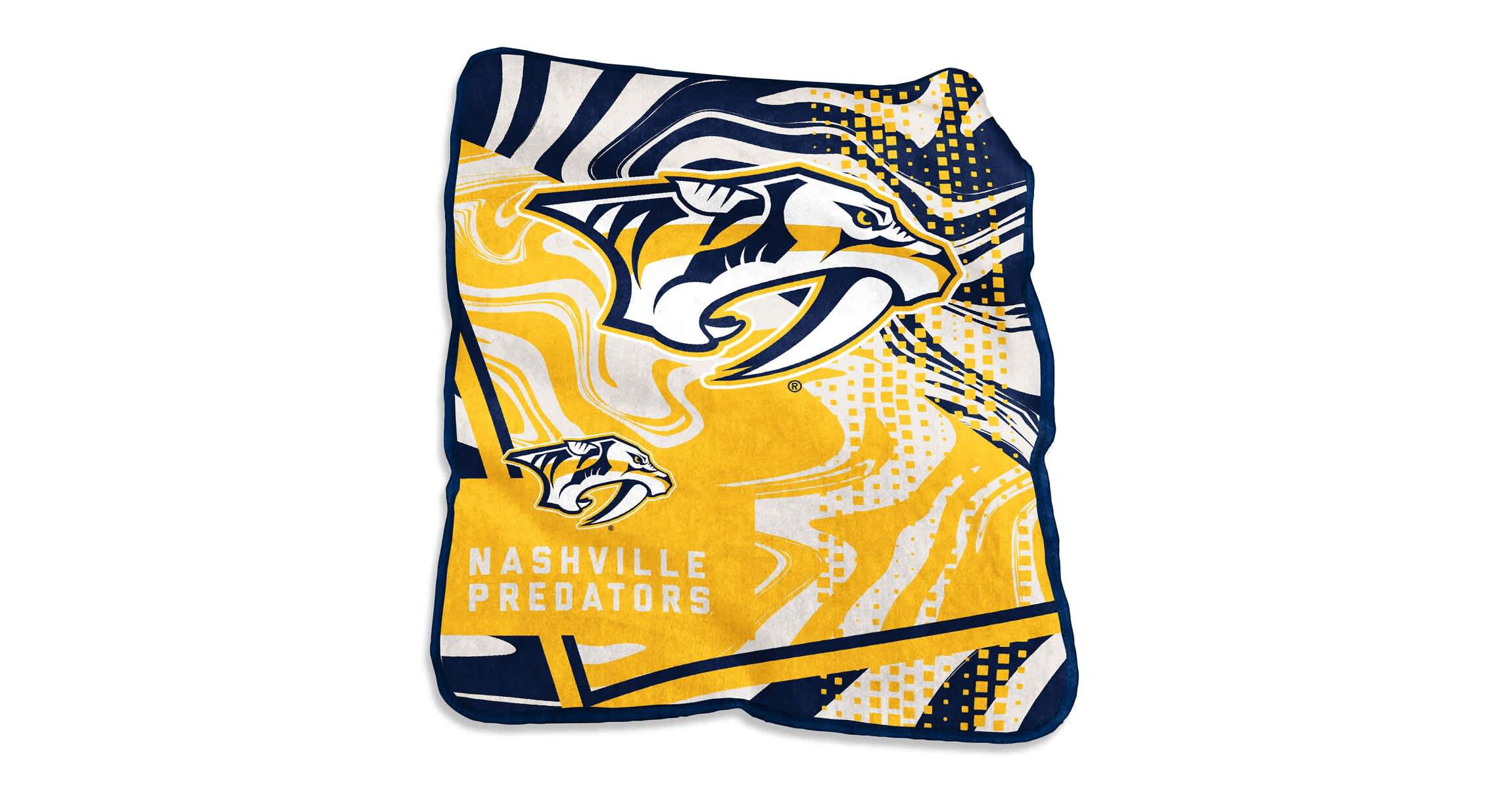 NHL Nashville Predators 50" x 60" Swirl Raschel Throw Blanket