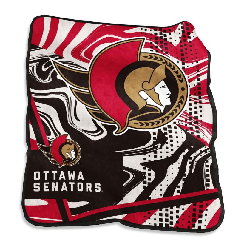 NHL Ottawa Senators 50" x 60" Swirl Raschel Throw Blanket