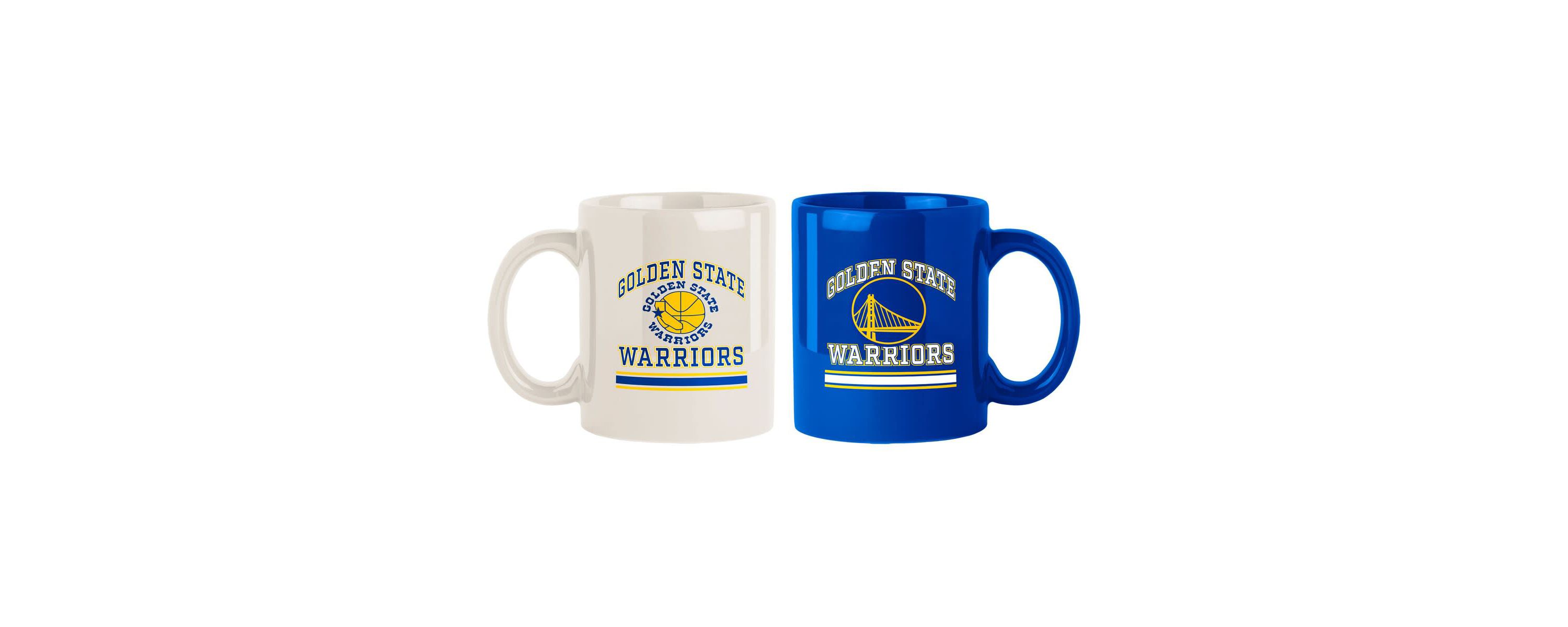 NBA Golden State Warriors Two-Pack 15oz. Color Mug Set