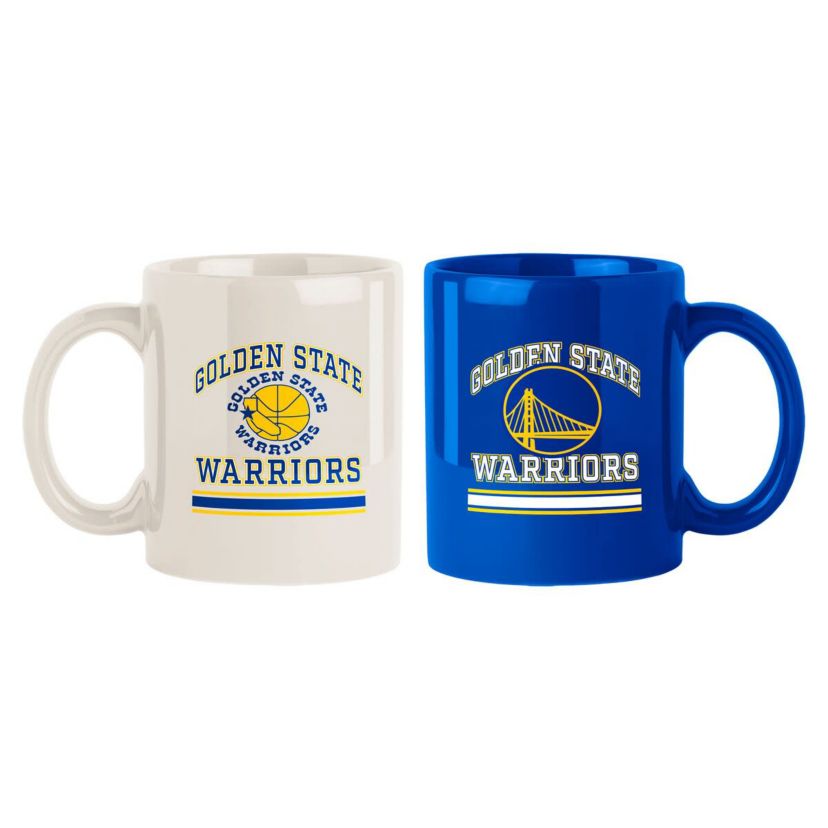 NBA Golden State Warriors Two-Pack 15oz. Color Mug Set