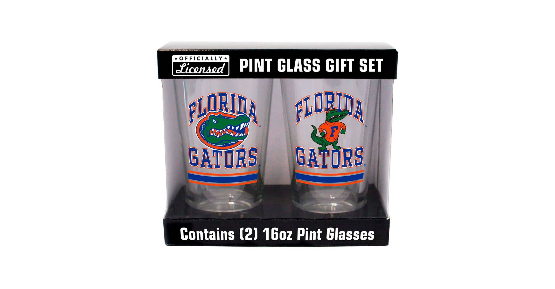 NCAA Florida Gators 16oz. Pint Glass Two Pack