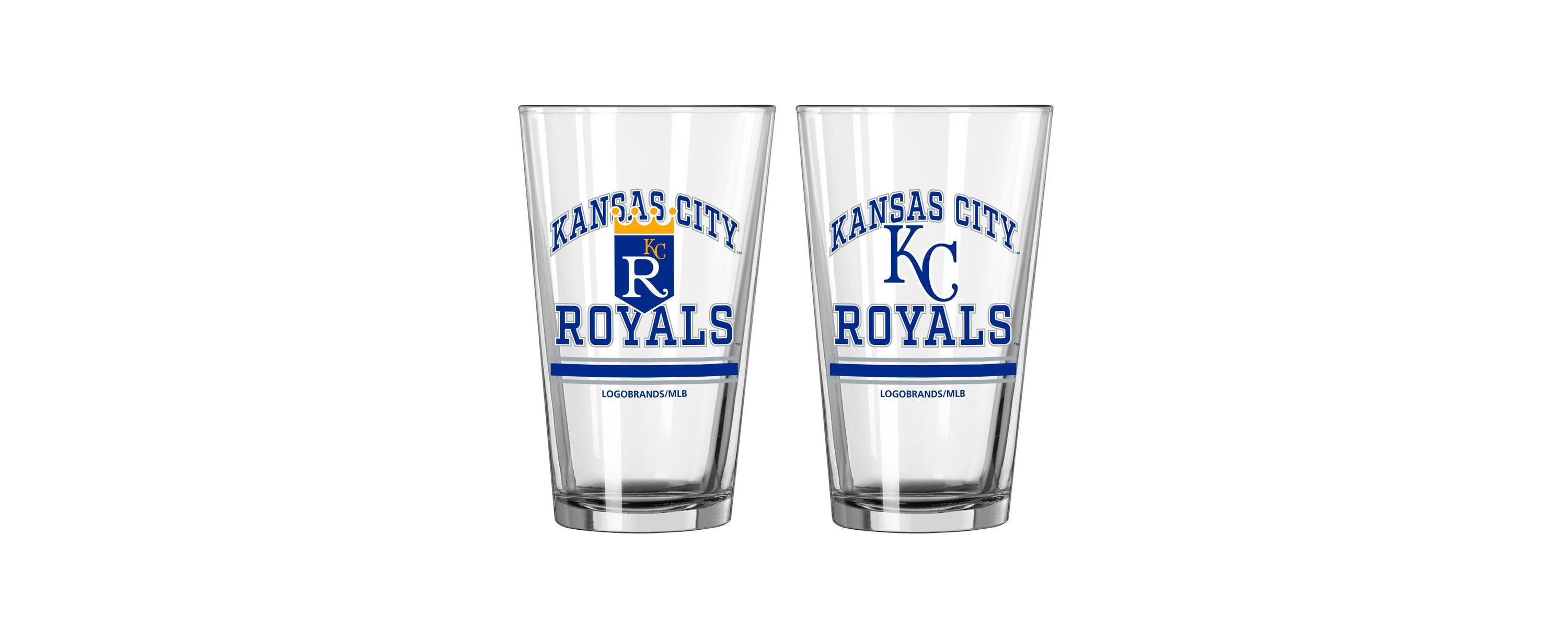 MLB Kansas City Royals 16oz. Pint Glass Two Pack