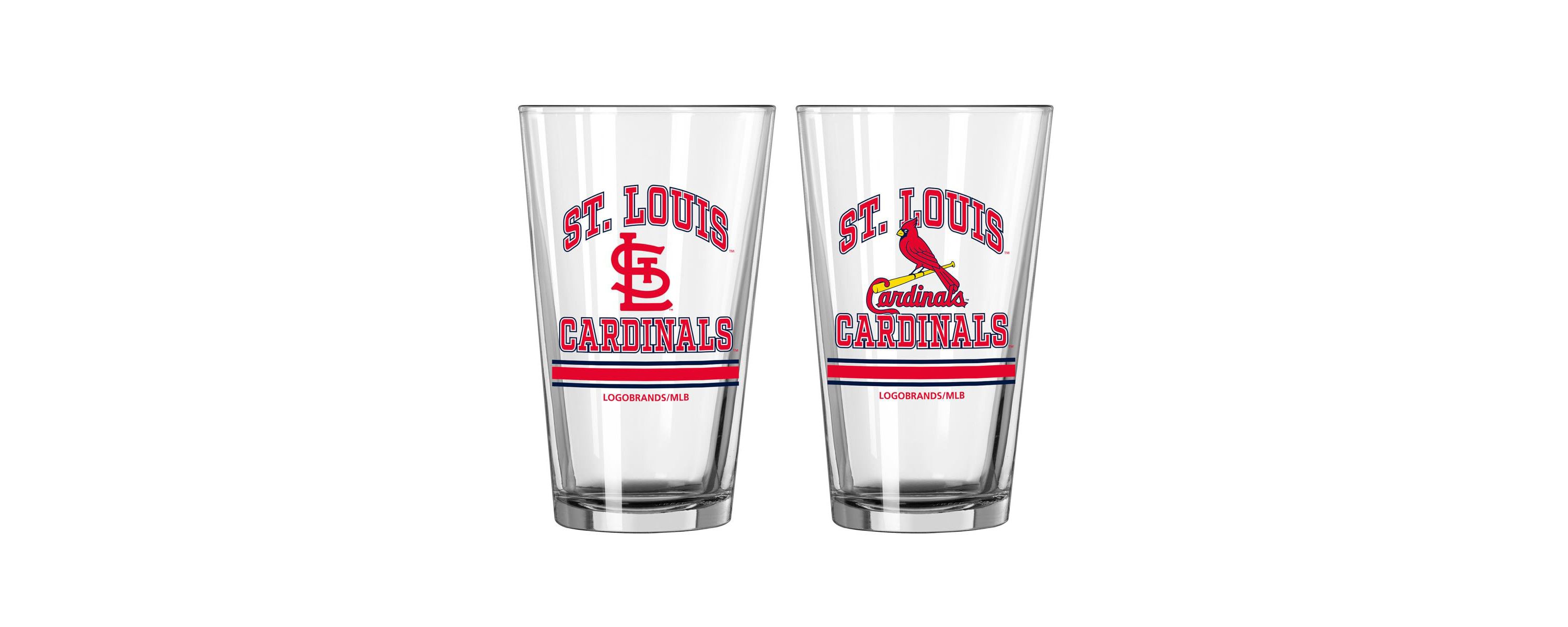 MLB St. Louis Cardinals 16oz. Pint Glass Two Pack