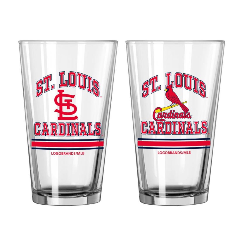 MLB St. Louis Cardinals 16oz. Pint Glass Two Pack