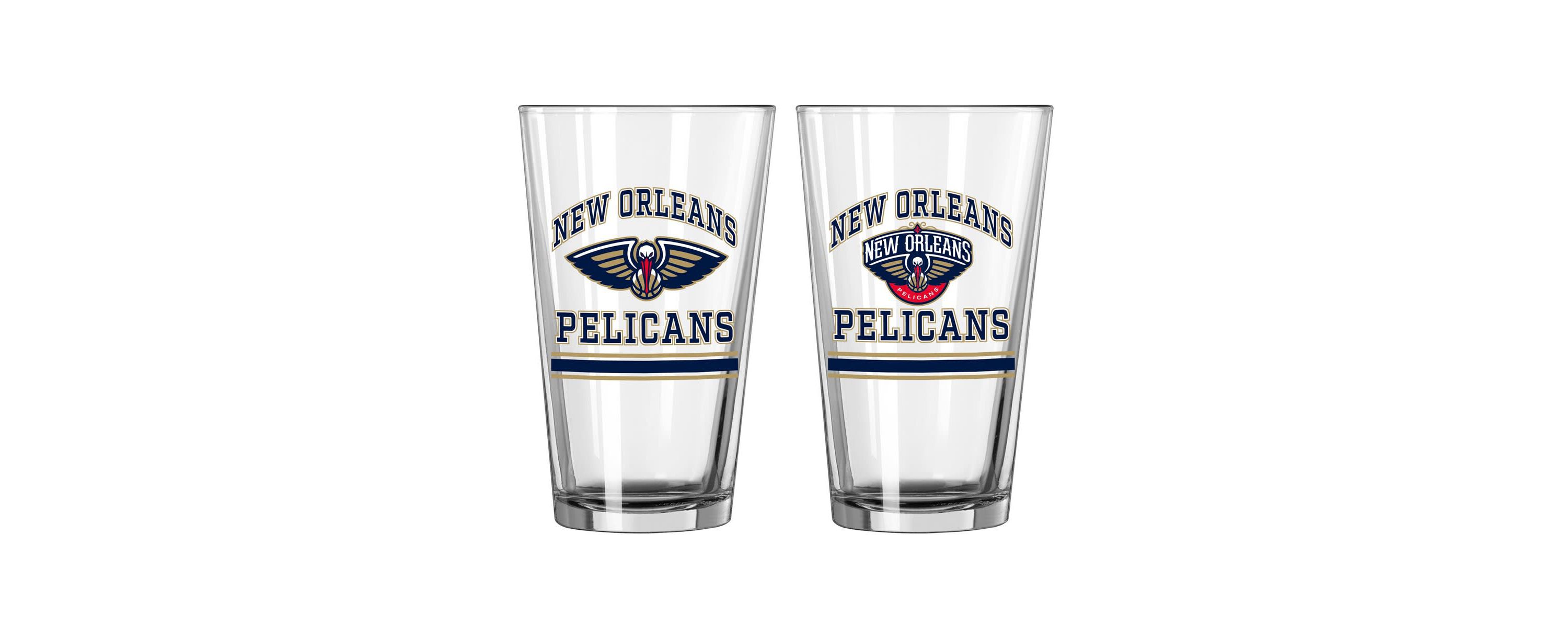 NBA New Orleans Pelicans 16oz. Pint Glass Two Pack