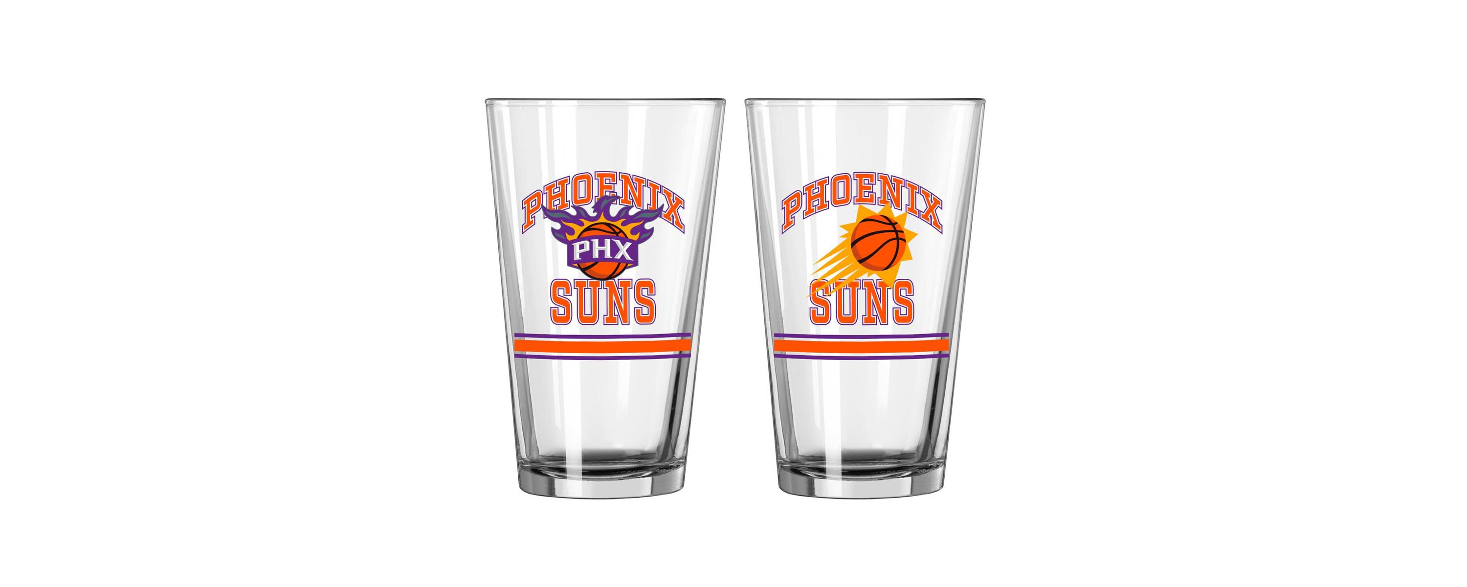 NBA Phoenix Suns 16oz. Pint Glass Two Pack