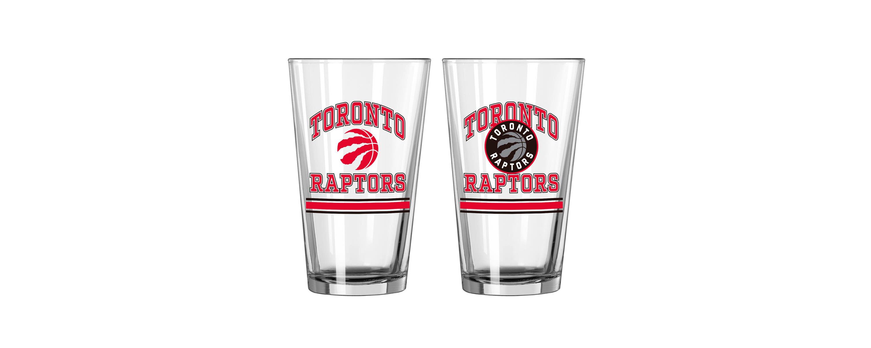 NBA Toronto Raptors 16oz. Pint Glass Two Pack