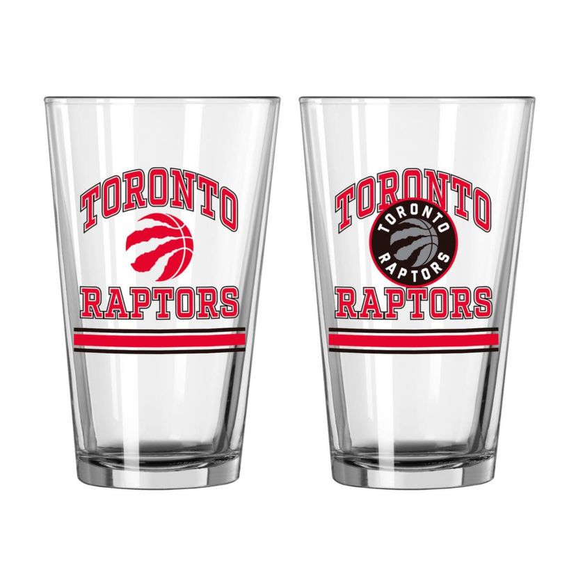 NBA Toronto Raptors 16oz. Pint Glass Two Pack