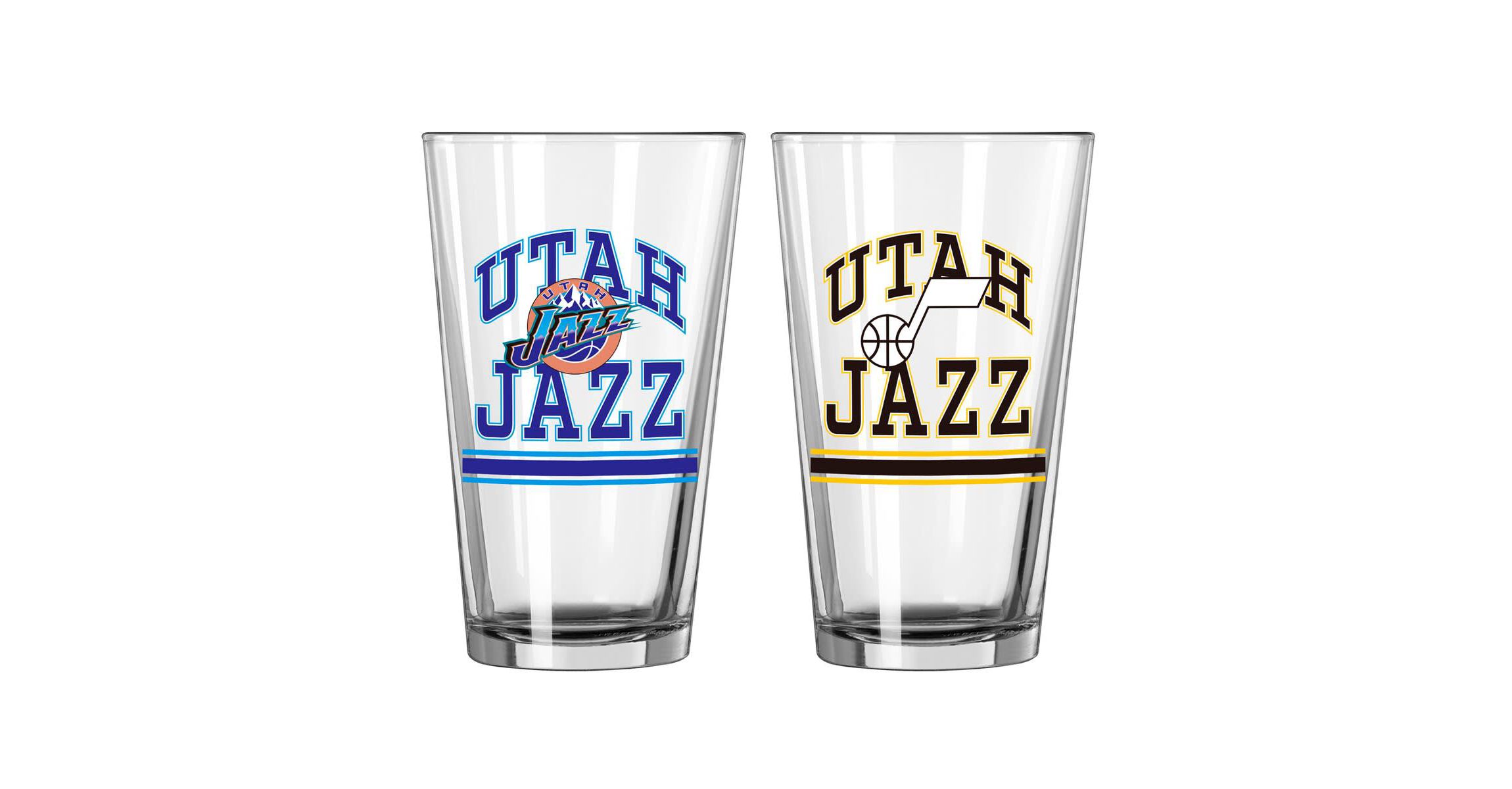 NBA Utah Jazz 16oz. Pint Glass Two Pack