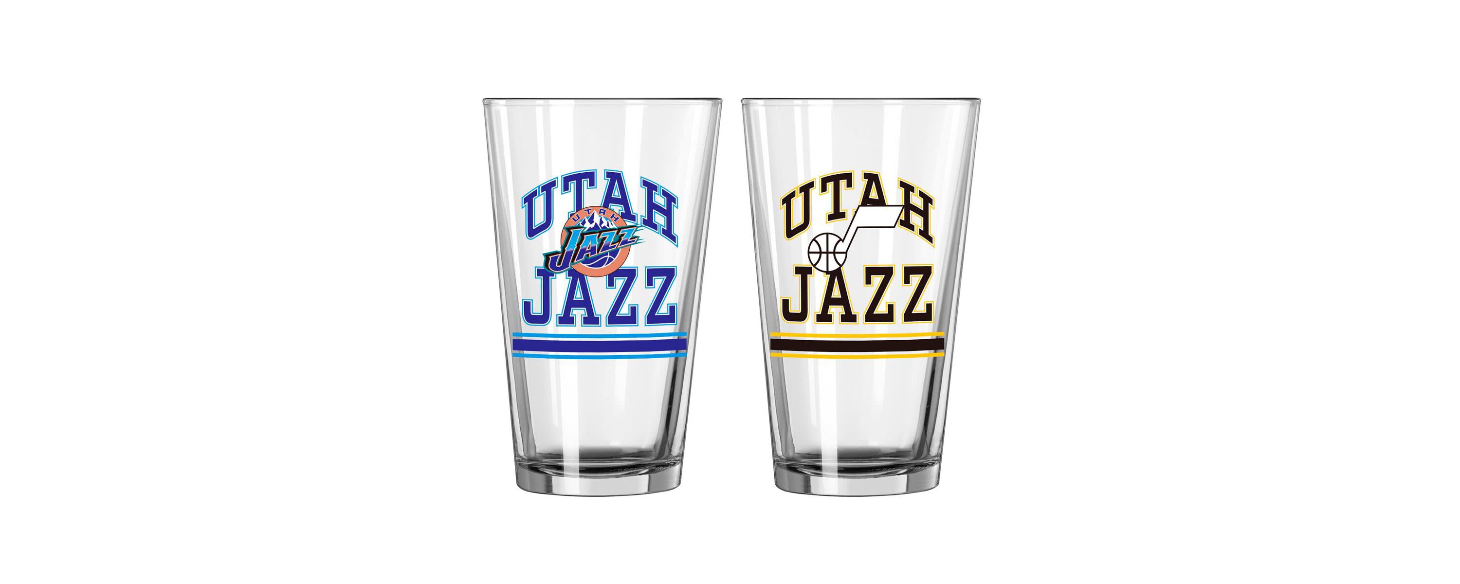 NBA Utah Jazz 16oz. Pint Glass Two Pack