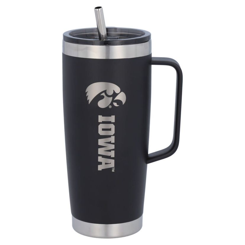 NCAA Iowa Hawkeyes 26oz. Team Color Roadie Tumbler with Handle