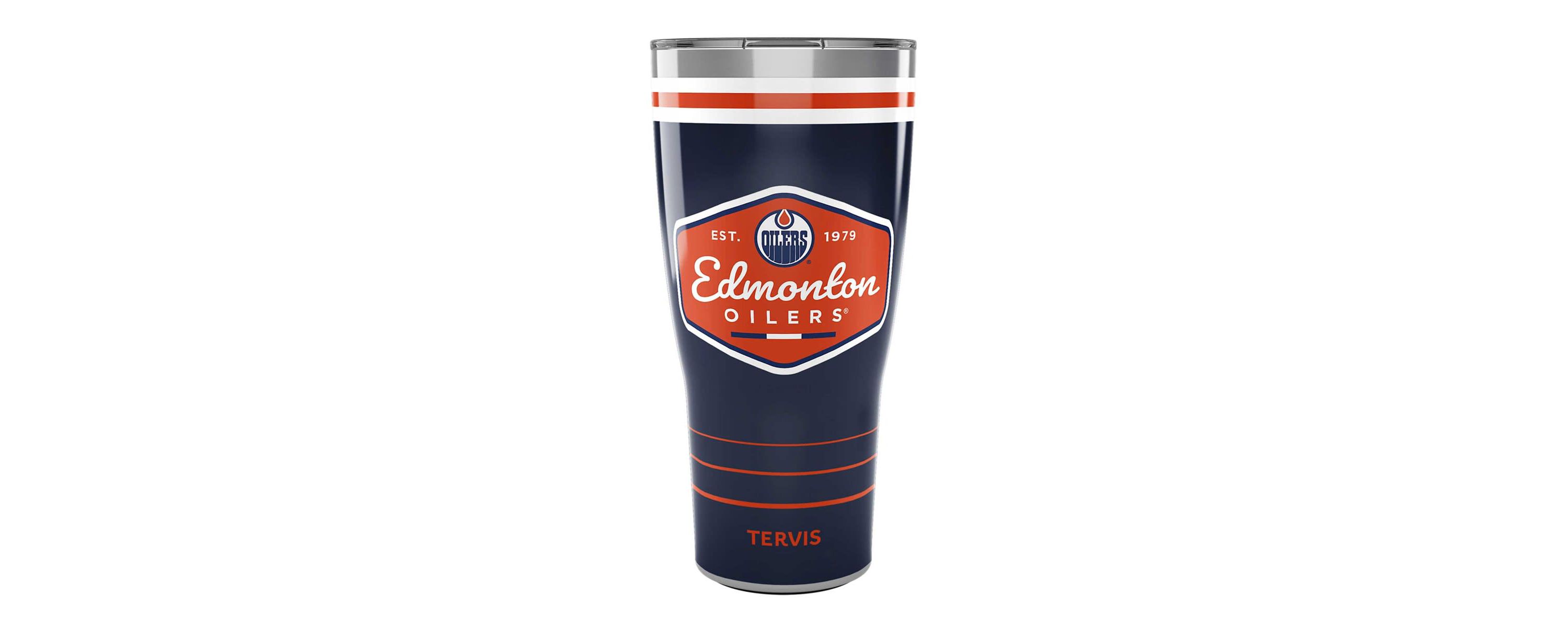NHL Edmonton Oilers 30oz. Retro Stainless Tumbler