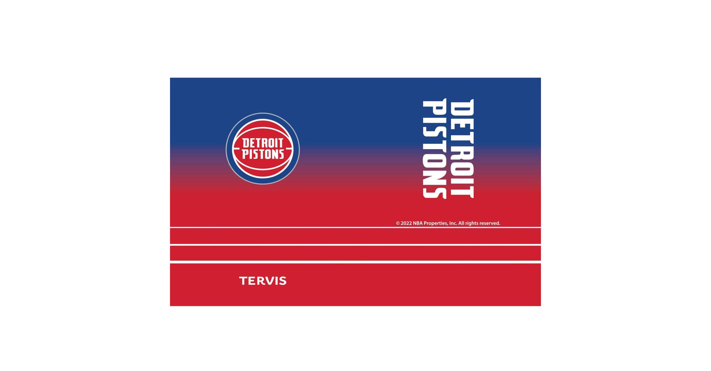 NBA Detroit Pistons 20oz. Ombre Stainless Travel Tumbler