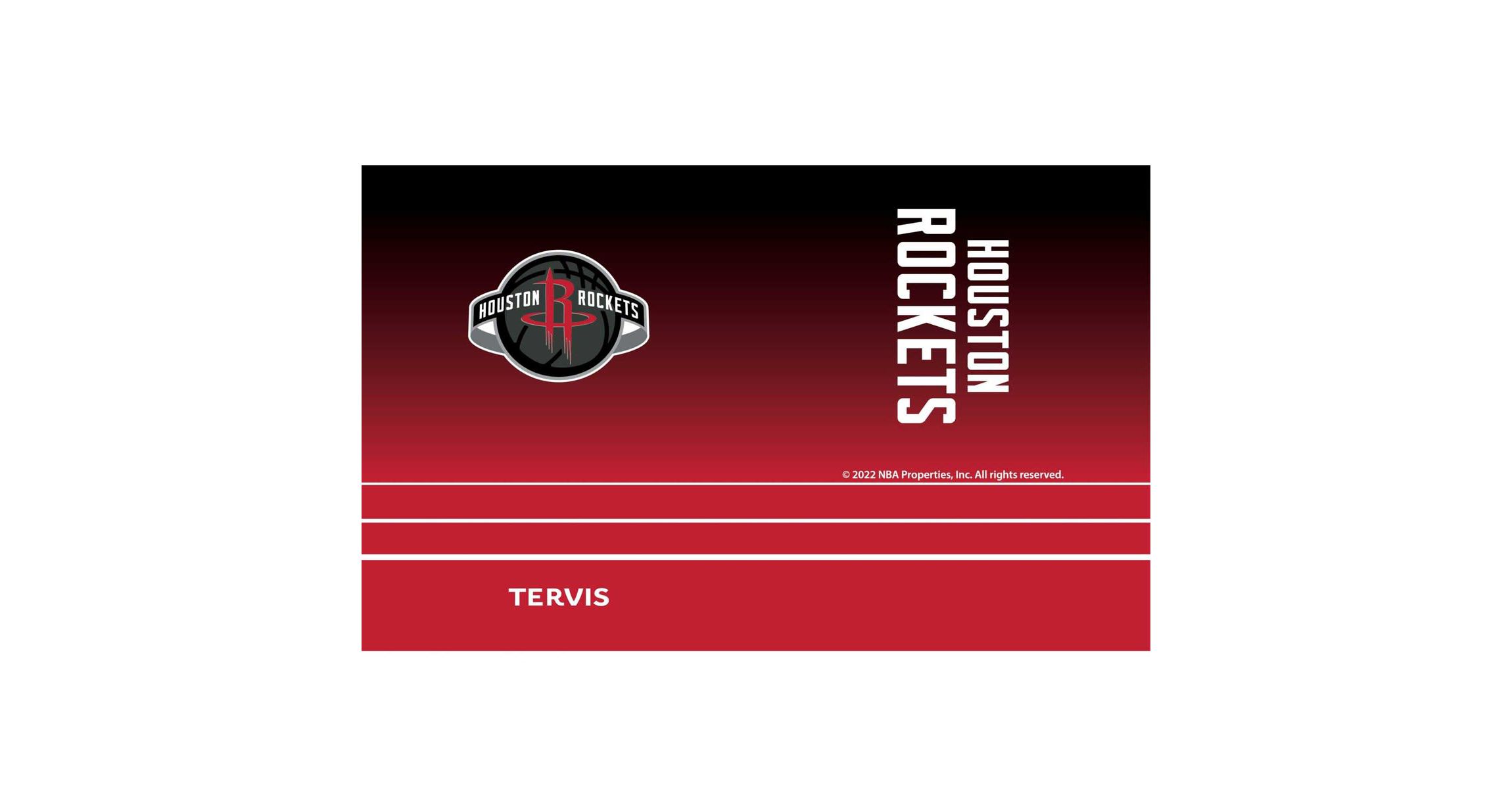 NBA Houston Rockets 20oz. Ombre Stainless Travel Tumbler