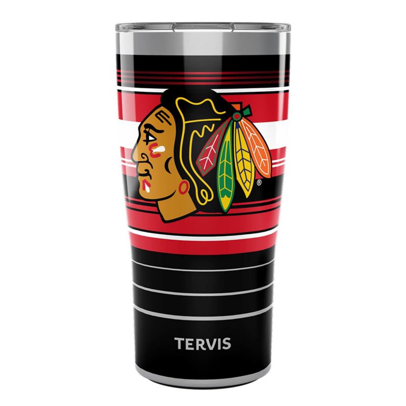 NHL Chicago Blackhawks 20oz. Hype Stripes Stainless Tumbler