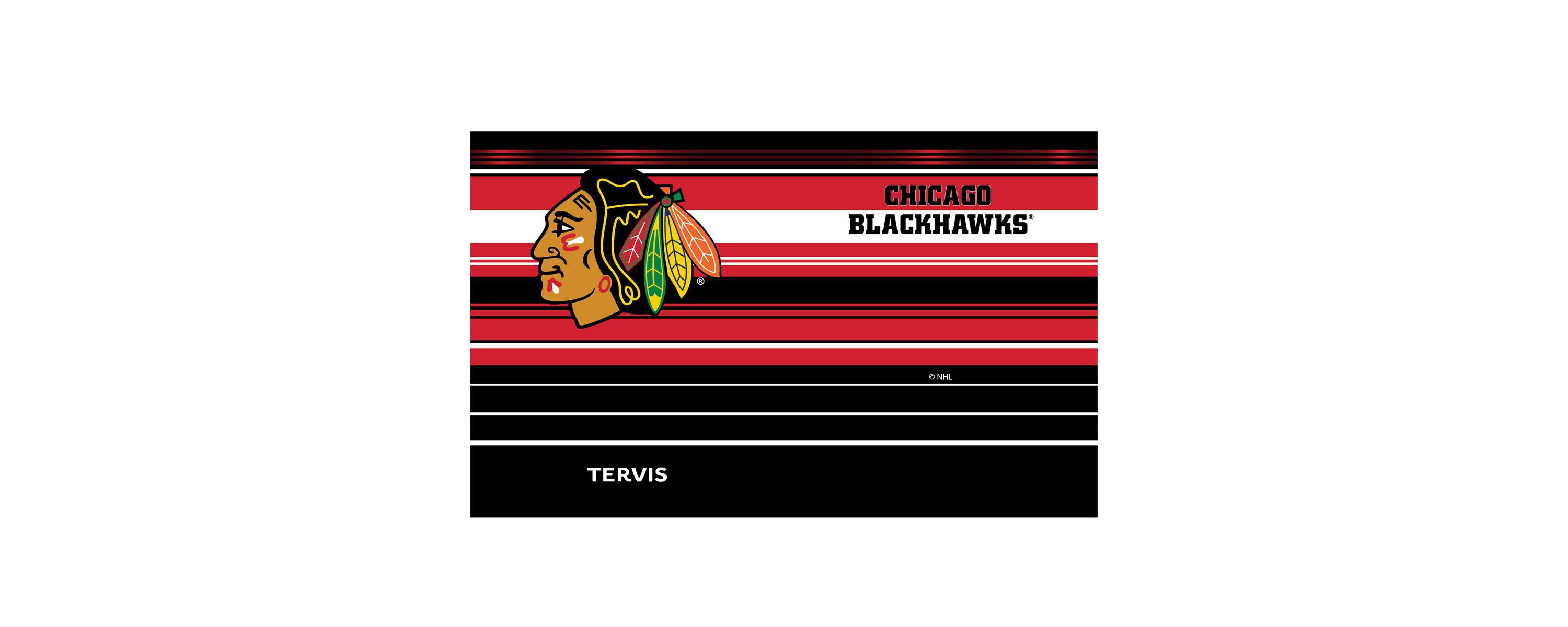 NHL Chicago Blackhawks 20oz. Hype Stripes Stainless Tumbler