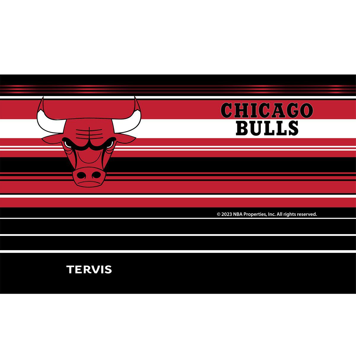 NBA Chicago Bulls 20oz. Hype Stripes Stainless Tumbler