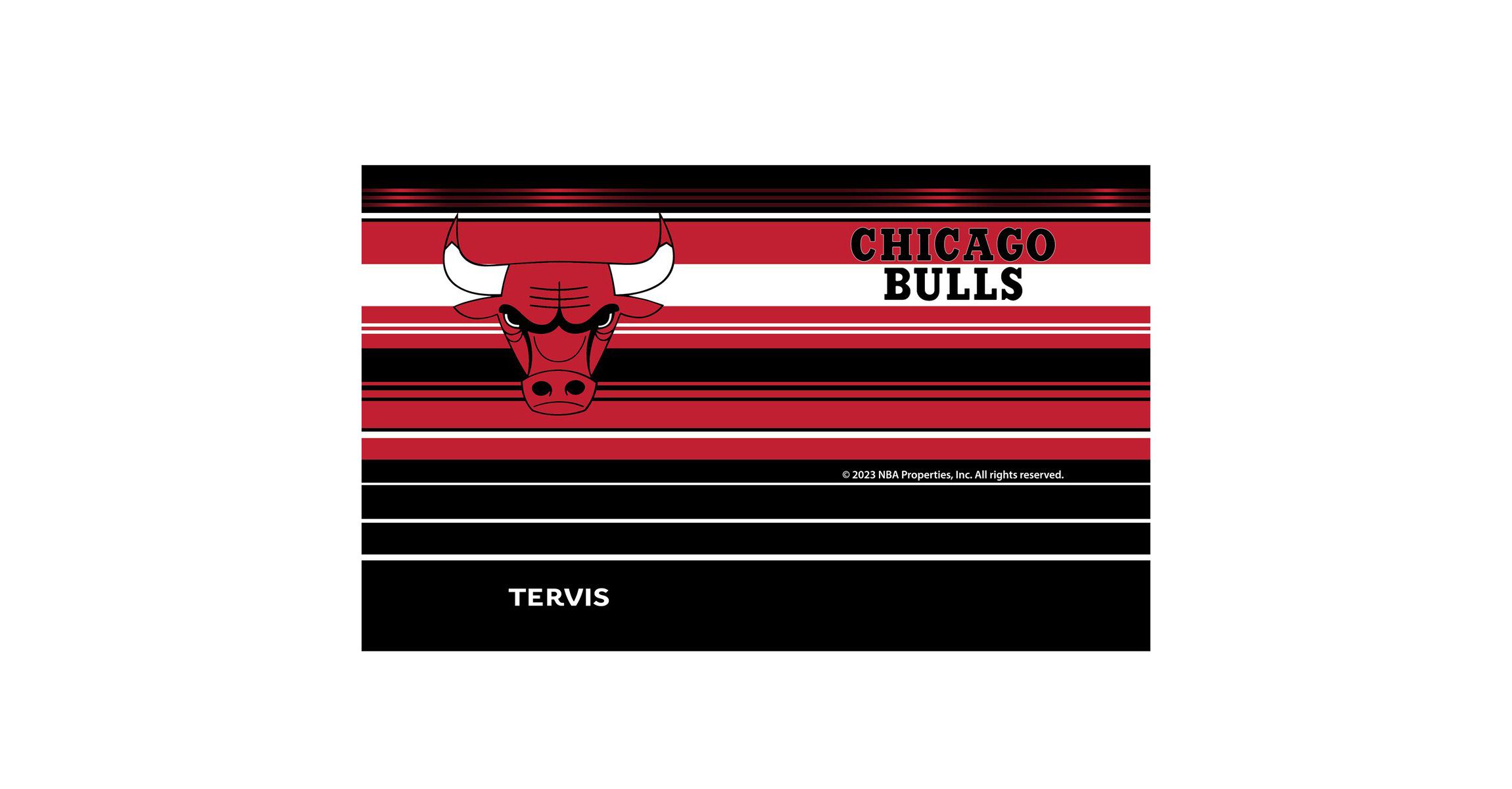 NBA Chicago Bulls 20oz. Hype Stripes Stainless Tumbler