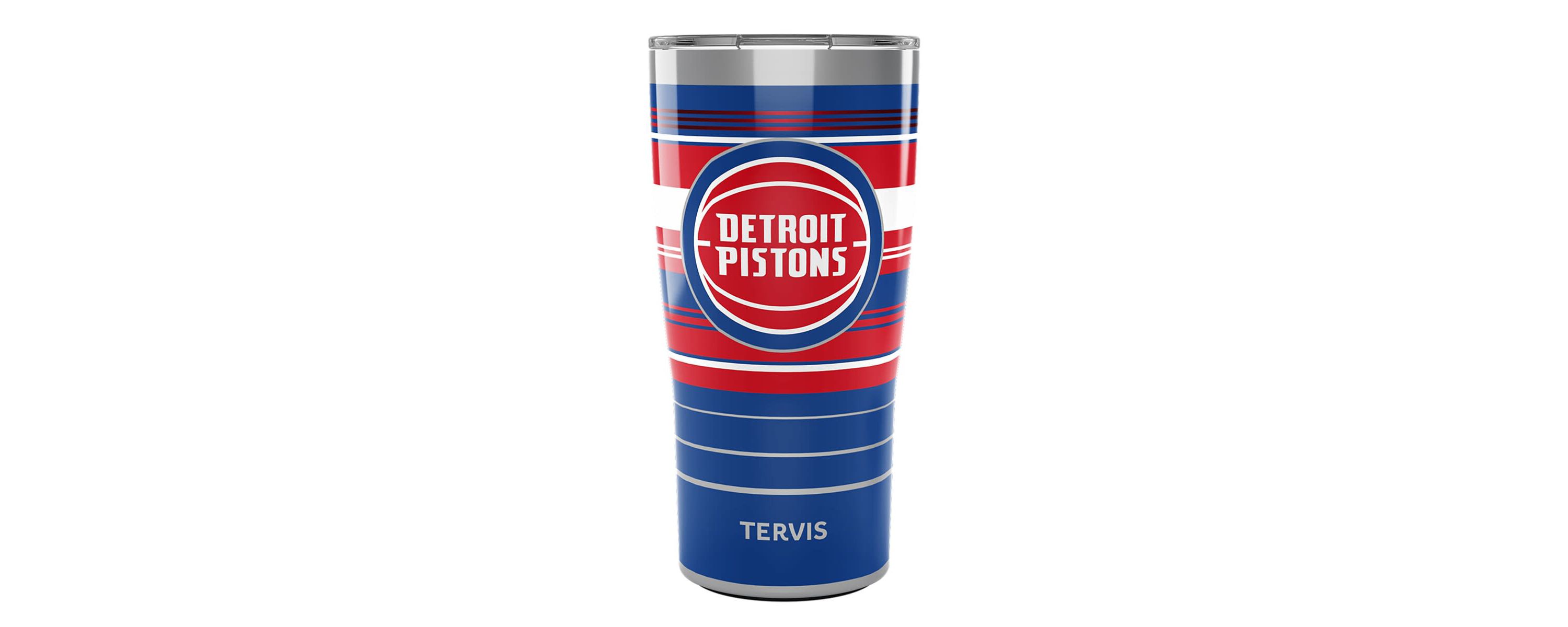 NBA Detroit Pistons 20oz. Hype Stripes Stainless Tumbler