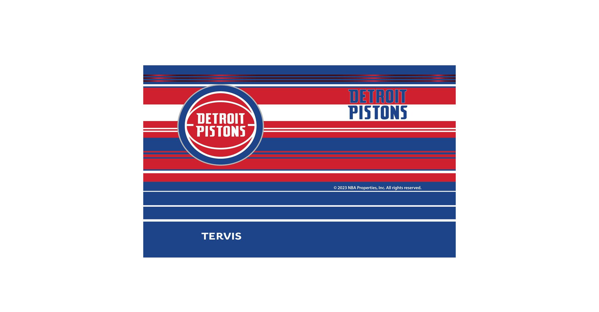 NBA Detroit Pistons 20oz. Hype Stripes Stainless Tumbler