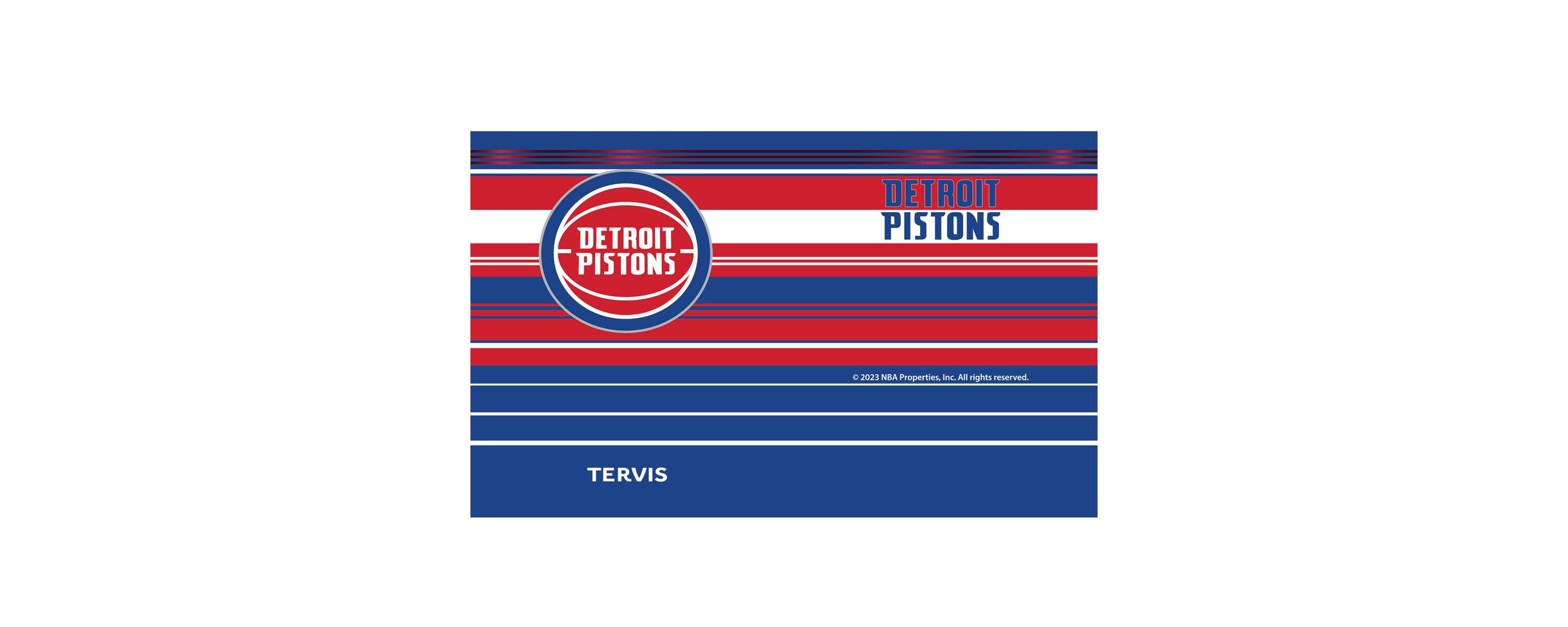 NBA Detroit Pistons 20oz. Hype Stripes Stainless Tumbler