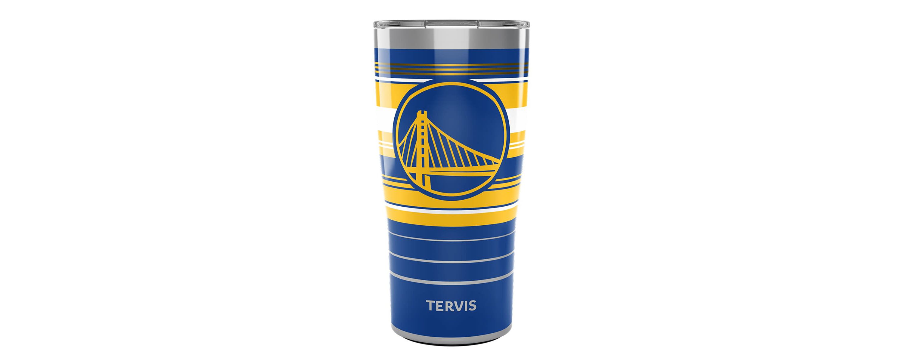 NBA Golden State Warriors 20oz. Hype Stripes Stainless Tumbler