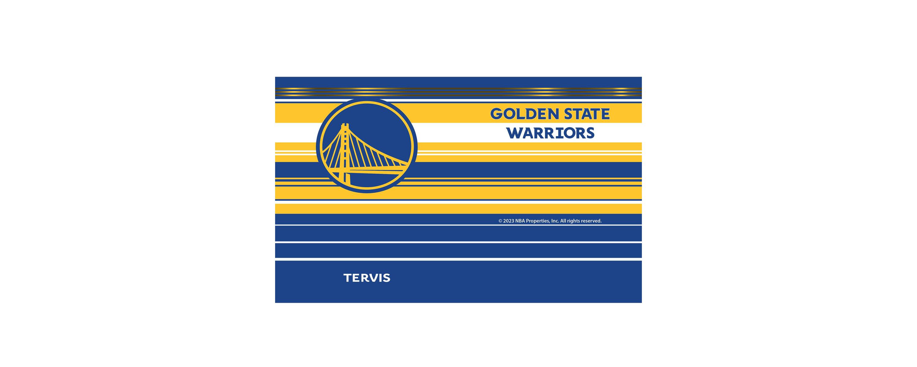 NBA Golden State Warriors 20oz. Hype Stripes Stainless Tumbler