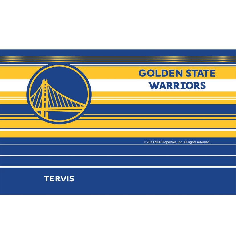 NBA Golden State Warriors 20oz. Hype Stripes Stainless Tumbler