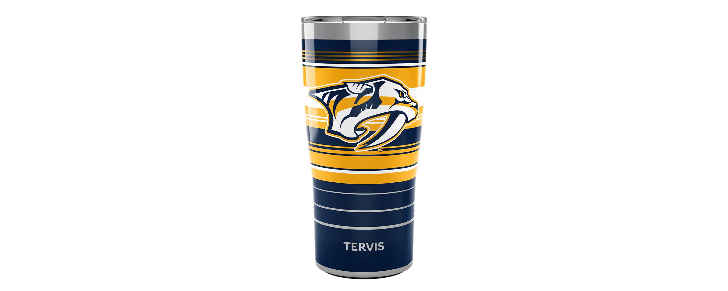 NHL Nashville Predators 20oz. Hype Stripes Stainless Tumbler