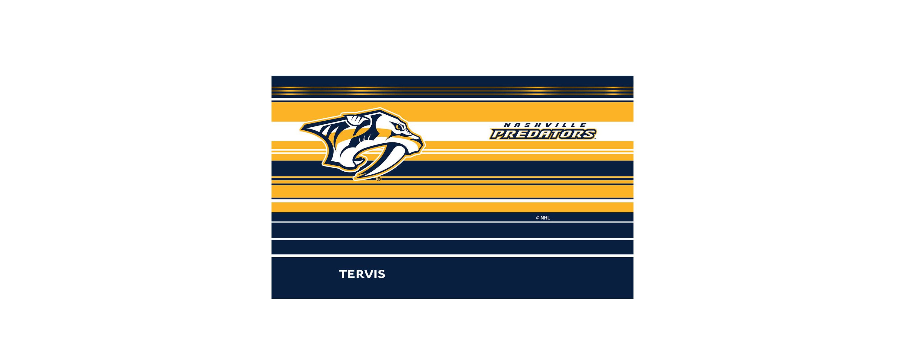 NHL Nashville Predators 20oz. Hype Stripes Stainless Tumbler