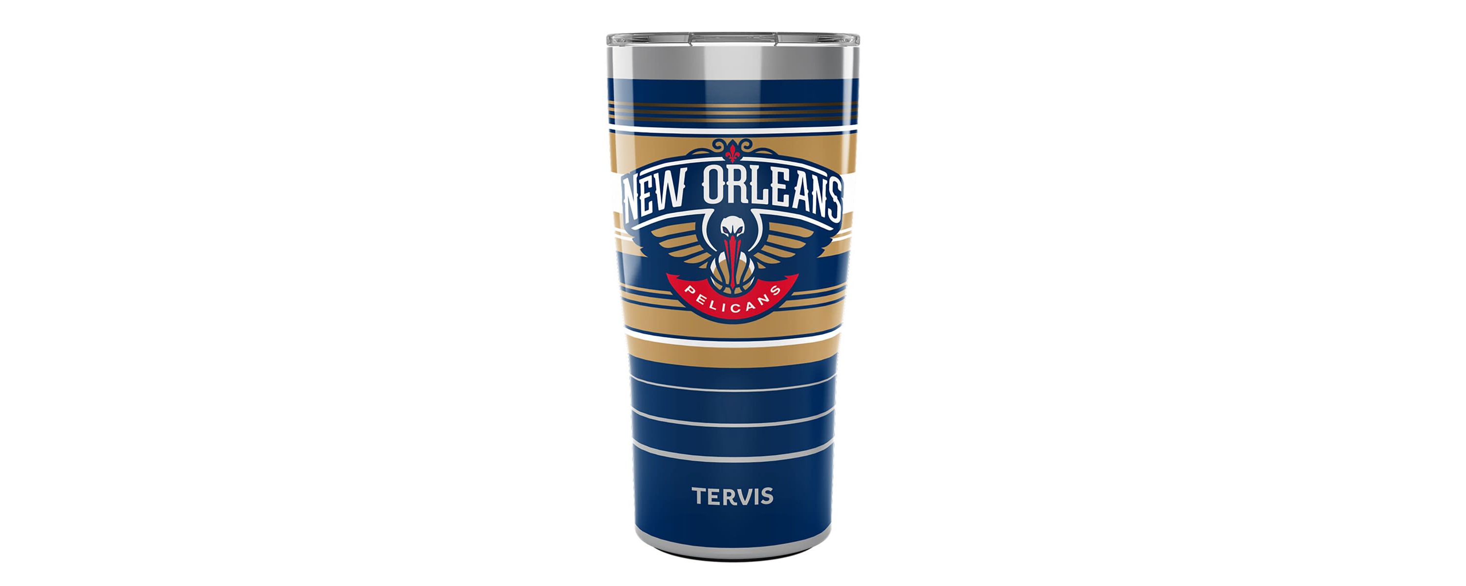 NBA New Orleans Pelicans 20oz. Hype Stripes Stainless Tumbler