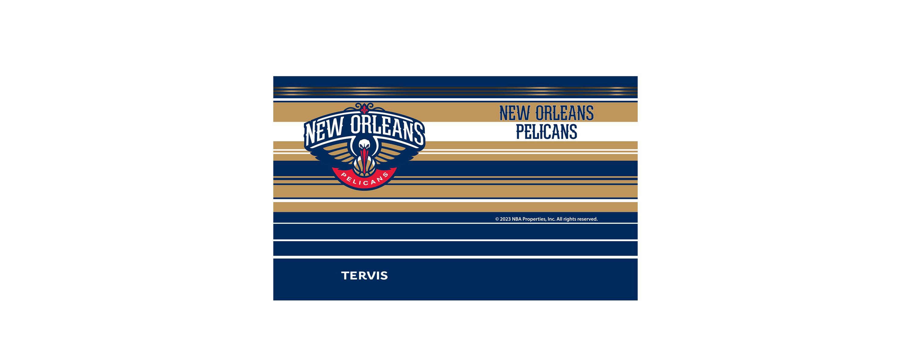 NBA New Orleans Pelicans 20oz. Hype Stripes Stainless Tumbler