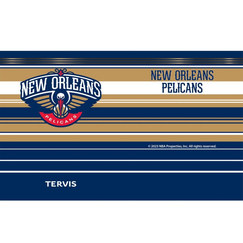 NBA New Orleans Pelicans 20oz. Hype Stripes Stainless Tumbler