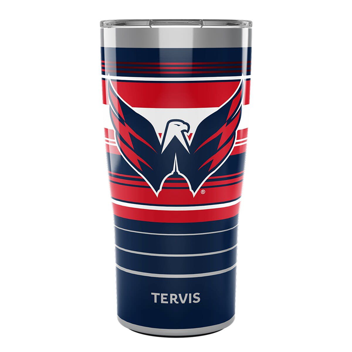 NHL Washington Capitals 20oz. Hype Stripes Stainless Tumbler