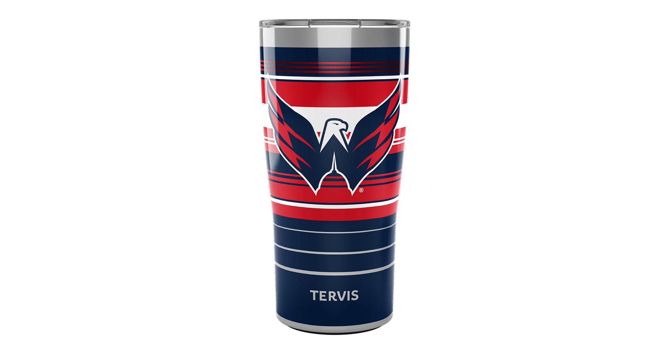 NHL Washington Capitals 20oz. Hype Stripes Stainless Tumbler