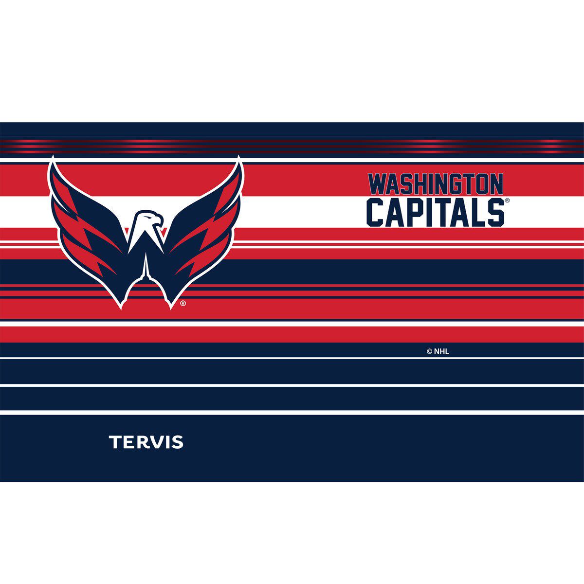 NHL Washington Capitals 20oz. Hype Stripes Stainless Tumbler
