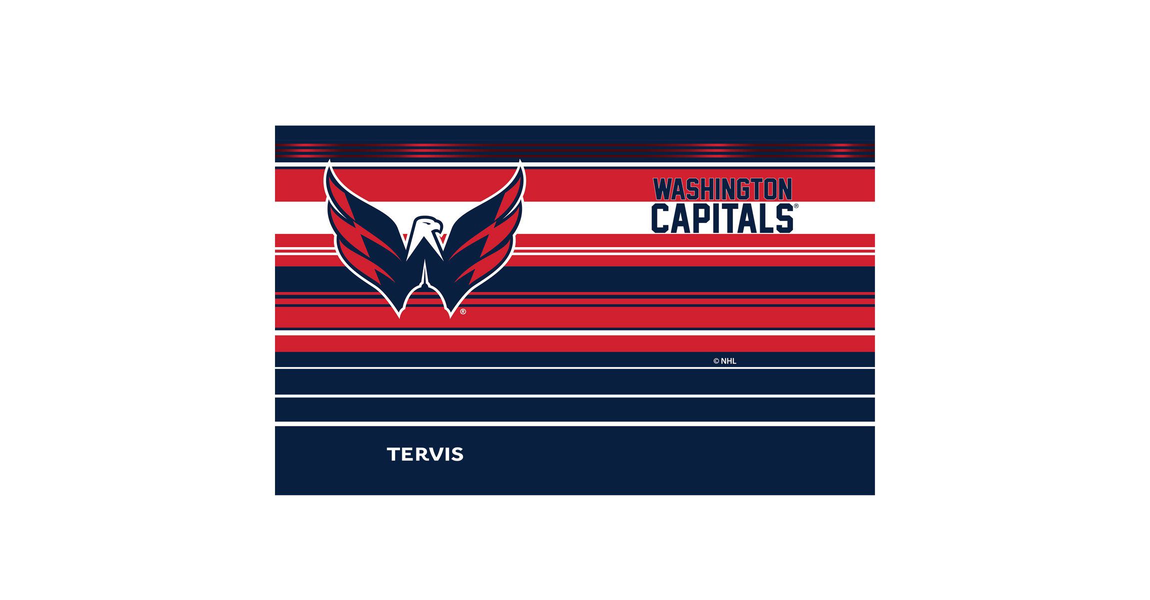 NHL Washington Capitals 20oz. Hype Stripes Stainless Tumbler