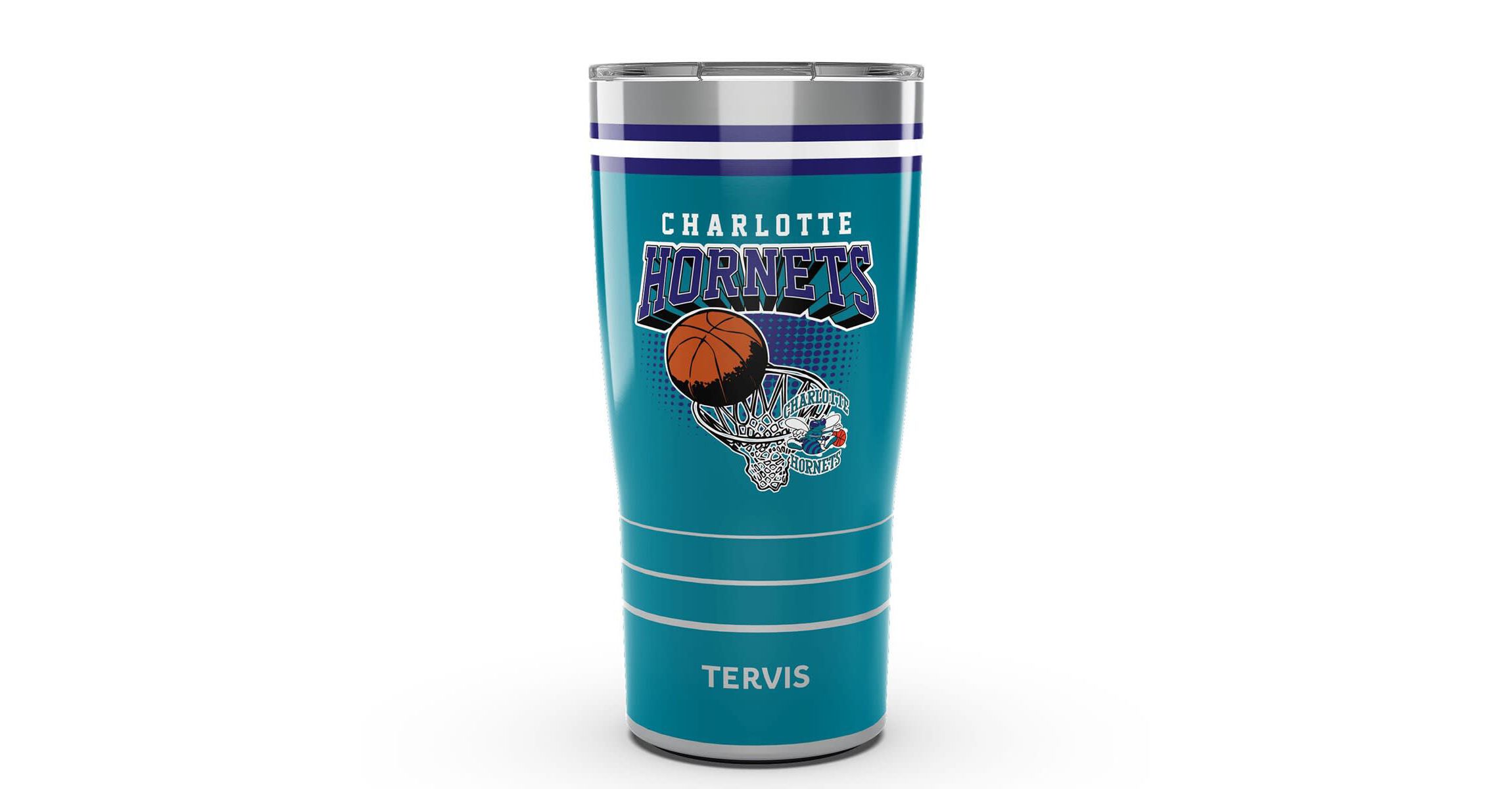 NBA Charlotte Hornets 20oz. Vintage Stainless Tumbler