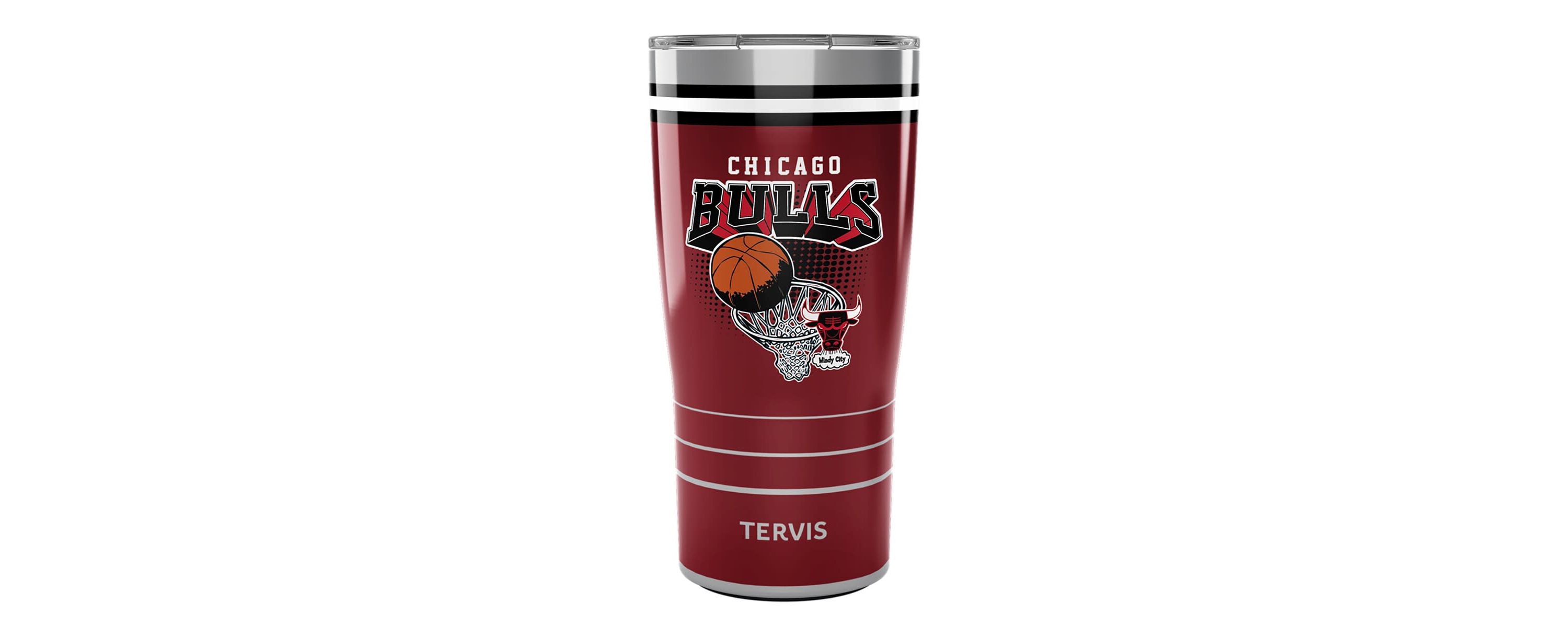 NBA Chicago Bulls 20oz. Vintage Stainless Tumbler