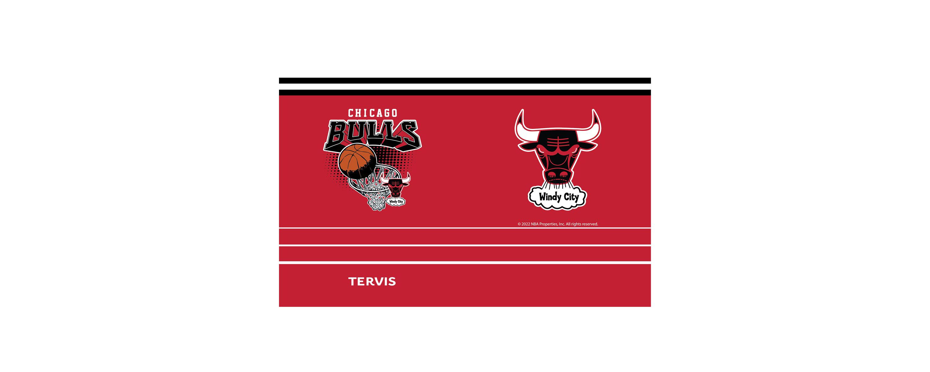 NBA Chicago Bulls 20oz. Vintage Stainless Tumbler