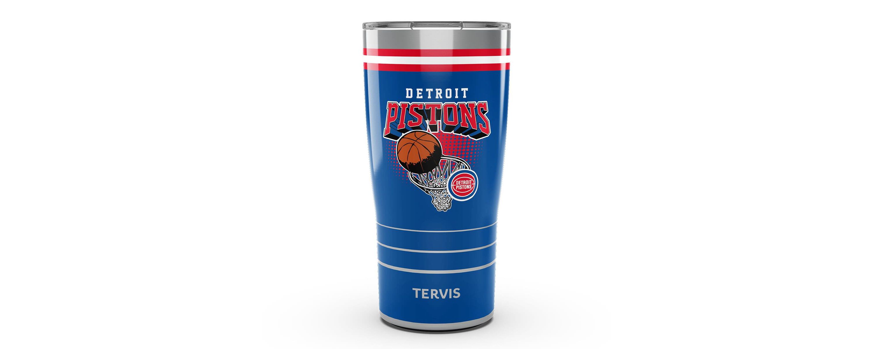 NBA Detroit Pistons 20oz. Vintage Stainless Tumbler
