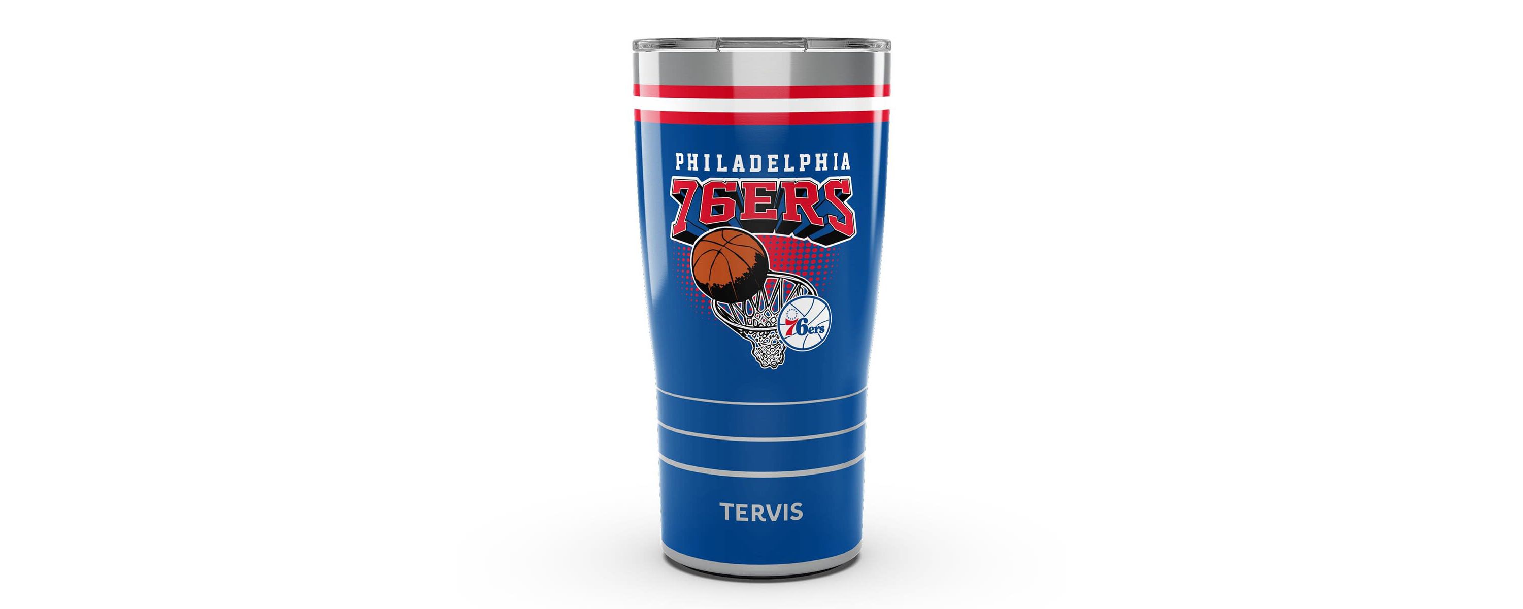 NBA Philadelphia 76ers 20oz. Vintage Stainless Tumbler