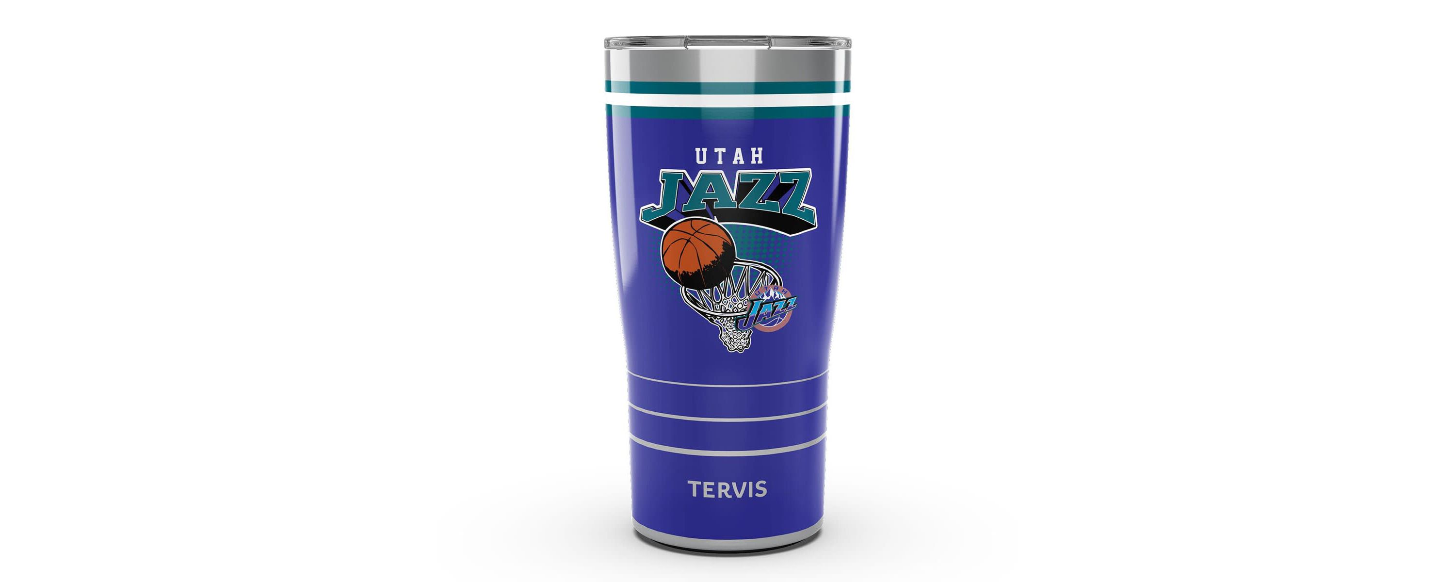 NBA Utah Jazz 20oz. Vintage Stainless Tumbler