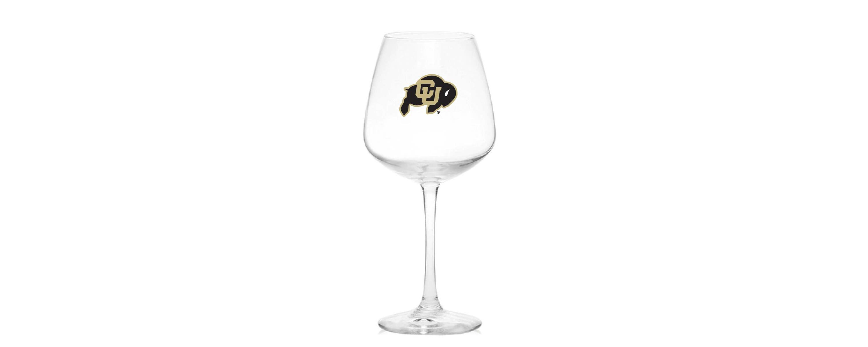 NCAA Colorado Buffaloes 18oz. Stemmed Glass