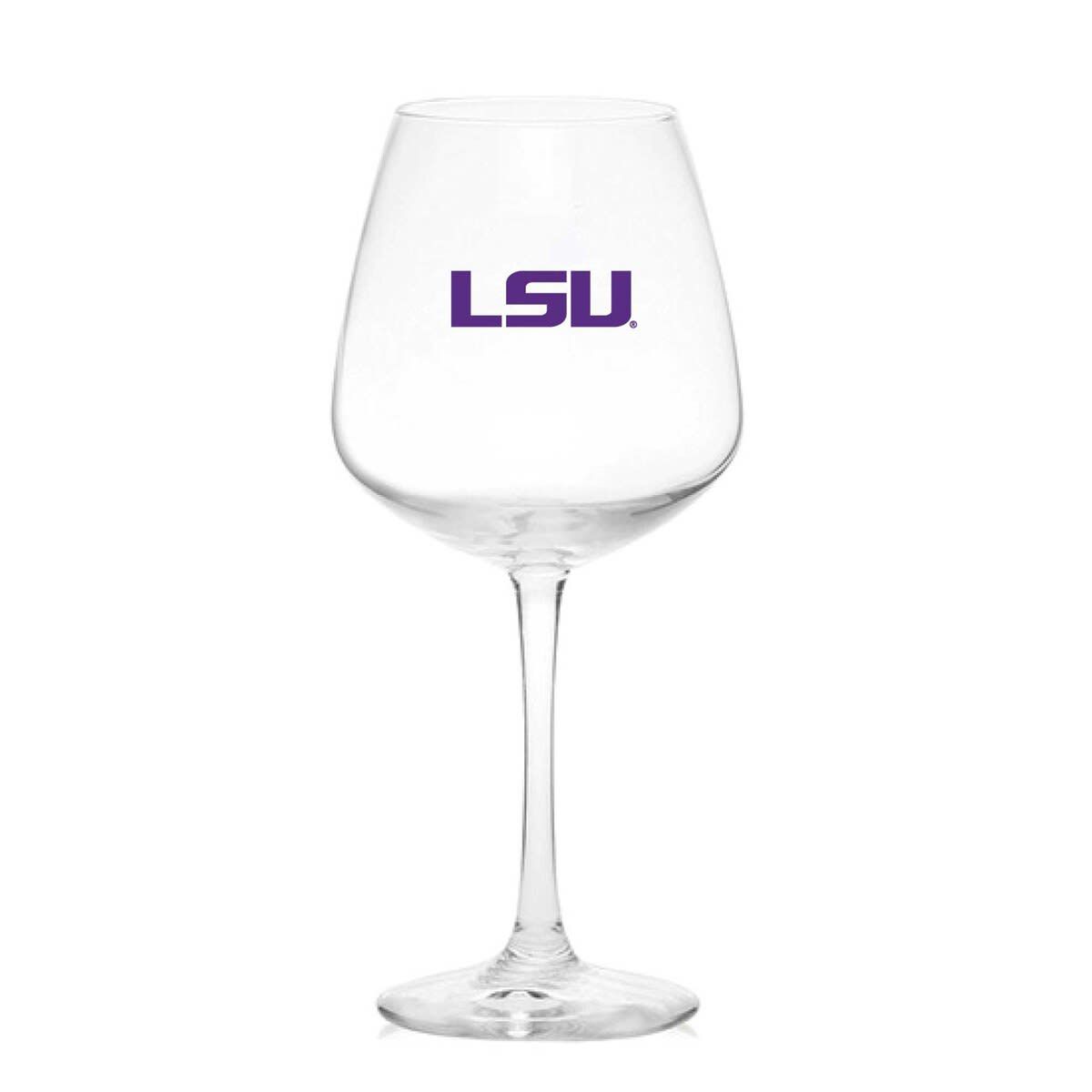 NCAA LSU Tigers 18oz. Stemmed Glass