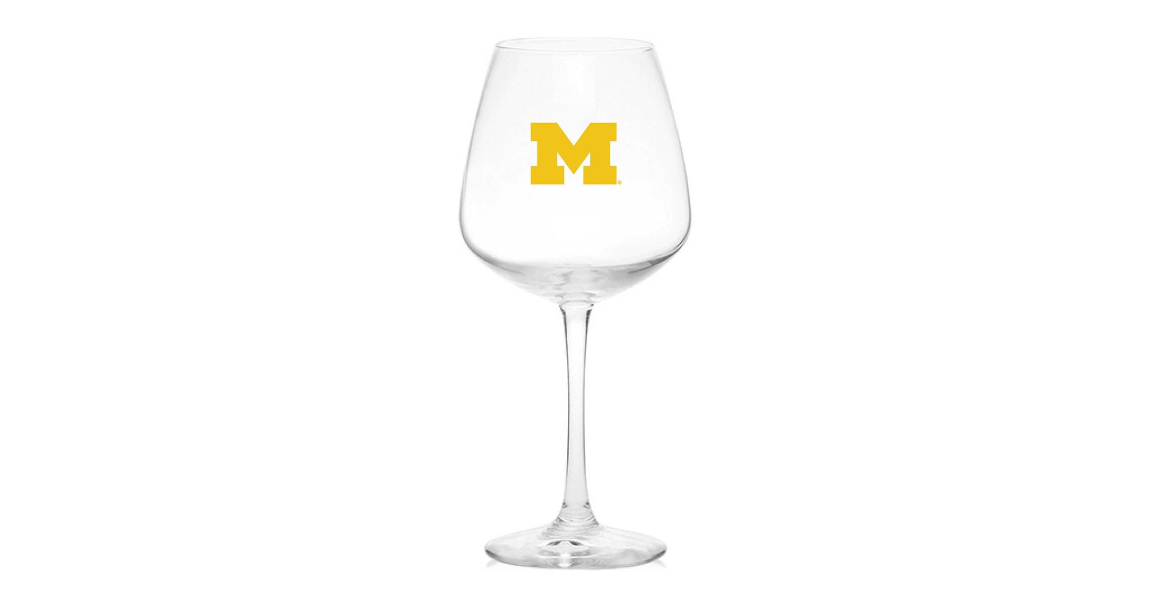 NCAA Michigan Wolverines 18oz. Stemmed Glass