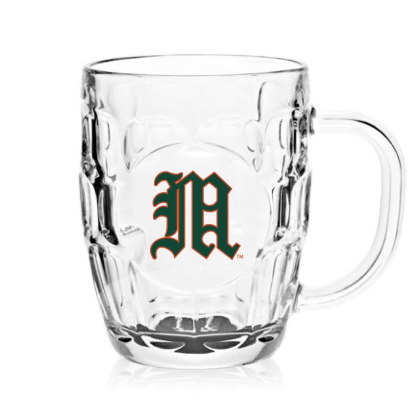 Miami (FL) Hurricanes NCAA Miami Hurricanes 20oz. Dimpled Glass Mug