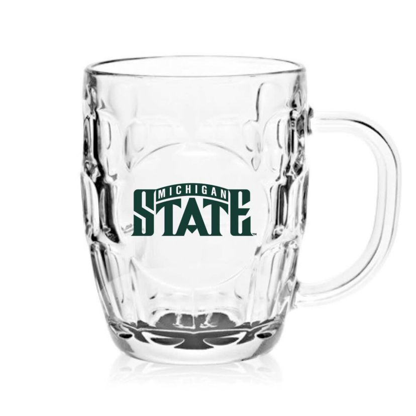 NCAA Michigan State Spartans 20oz. Dimpled Glass Mug